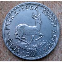 ЮАР. Южная Африка 50 центов 1964 г.