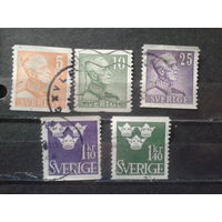 Швеция 1948 Стандарт: король Густав 5 и герб