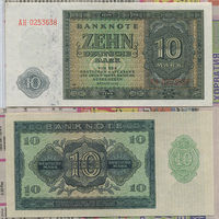Распродажа коллекции. ГДР. 10 марок 1948 года (P-12b - 1948 Выпуск)