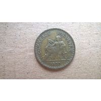 Франция 1 франк, 1923г. (U-обм)