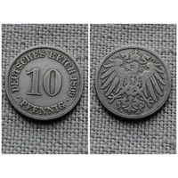 Германия 10 пфеннигов 1899 A
