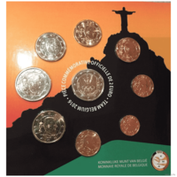 Набор монет Бельгия 2016 год "XXXI Летняя олимпиада Рио 2016" Буклет 9 монет