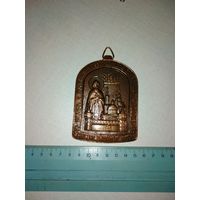 Плакетка- медальон - иконка Московский свято-Данилов монастырь в память 1000летия крещения Руси. 1988 год