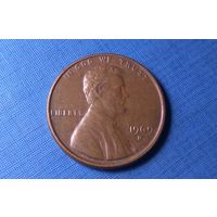1 цент 1969 D. США.