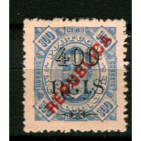 Португальские колонии - Мозамбик - 1915/1916 - Надпечатка REPUBLICA на 400 REIS вместо 300R - [Mi.180] - 1 марка. Чистая без клея.  (Лот 118BD)