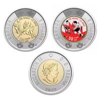 Канада 2 монеты 2 доллара, 2022 50 лет Суперсерии СССР Канада UNC