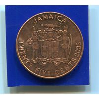 Ямайка 25 центов 2003