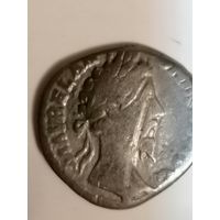 Древний Рим. Денарий имп. Марк Аврелий 161-180. Серебро.