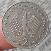 Германия 2 марки 1990 G