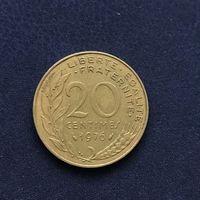 Франция 20 сантимов 1976