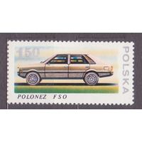 Польская автомобильная промышленность Польша 1978 год серия из 1 марки Автомобиль Полонез ** (МА