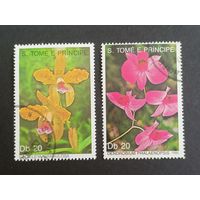 Сан Томе и Принсипи 1989. Орхидеи. Полная серия