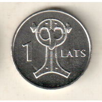 Латвия 1 лат 2007 Сова