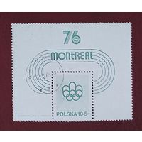 Польша, блок ОИ Монреаль гаш. 1976