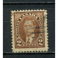 Канада - 1937 - Король Гекорг VI 2С - [Mi.198A] - 1 марка. Гашеная.  (Лот 25DZ)-T5P4