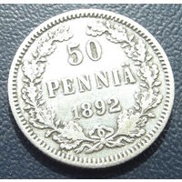 Финляндия в составе РИ. 50 пенни 1892