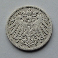 Германия - Германская империя 5 пфеннигов. 1908. D