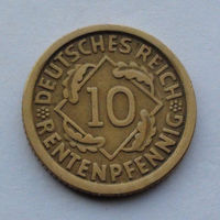 Германия - Веймарская республика 10 рентенфеннигов. 1924. F