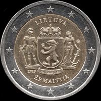 Литва 2 евро 2019 г. "Жемайтия" UC#107 (17-44)