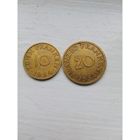 10 и 20 франков Саарленд