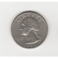 Квотер (25 центов) США 1994 D Лот 8693