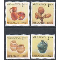 Керамика Беларусь 1992 год (18-21) серия из 4-х марок
