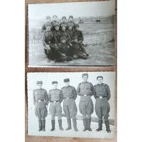 Два групповых фото солдат и сержантов СА 1950-х. 9х12 см. Цена за оба.