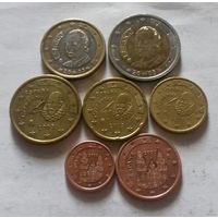 Набор евро монет Испания 2003 г. (1, 5, 10, 20, 50 евроцентов, 1, 2 евро)