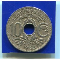 Франция 10 сантимов 1933
