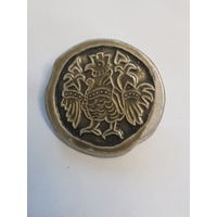 Брошь СССР,  ретро значок,  легкий металл, 2,3 см