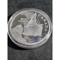 Сувенирная монета Канада Титаник 2012 года(посеребрение)