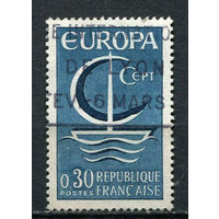 Франция - 1966 - Европа (C.E.P.T.) - Корабль 0,30Fr - [Mi.1556] - 1 марка. Гашеная.  (Лот 21CD)