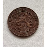 Нидерландские Антильские острова 2.5 цента, Метка "Рыба" 1965 4-8-22