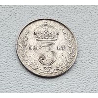Великобритания 3 пенса, 1917 2-12-31
