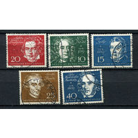 ФРГ - 1959 - Композиторы - [Mi. 315-319] - полная серия - 5 марок. Гашеные.  (Лот 25AG)