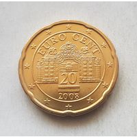 20 евроцентов  2008 г  Австрия  UNC