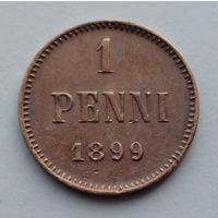 Финляндия 1 пенни. 1899