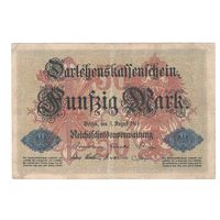 Германия 50 марок 1914 года. Состояние VF+