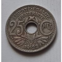 25 сантимов 1922 г. Франция