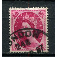 Великобритания - 1955/1957 - Королева Елизавета II 8P - [Mi.292] - 1 марка. Гашеная.  (Лот 44Bi)