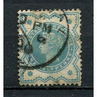 Великобритания - 1900 - Королева Виктория 1/2P - [Mi.100] - 1 марка. Гашеная.  (Лот 75BS)