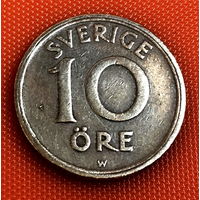 70-22 Швеция, 10 эре 1925 г. Единственное предложение монеты данного года на АУ