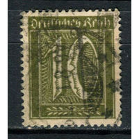 Рейх (Веймарская республика) - 1921 - Цифры 10 Pf - [Mi.159] - 1 марка. Гашеная.  (Лот 77BC)
