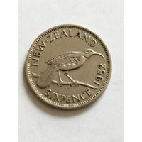 Новая Зеландия 5 центов 1952