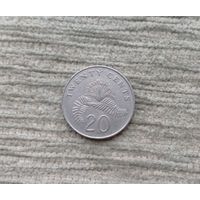 Werty71 Сингапур 20 центов 1986
