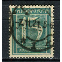 Рейх (Веймарская республика) - 1921 - Цифры 15 Pf - [Mi.160] - 1 марка. Гашеная.  (Лот 78BC)
