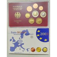 Германия 2003 A Официальный годовой набор Евро монет Пруф