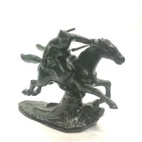 Статуэтка Буденовец / Красноармеец (всадник) на коне, чугун, Касли, СССР