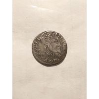Три гроша, трехгрошовик 1597 г. Рига. Сигизмунд  lll