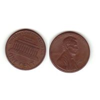 1 цент 1987 год D США